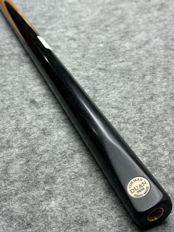 段氏球杆台风黑牌黑檀素面5936编号大亮哥陈泰抡球杆小头杆台球杆