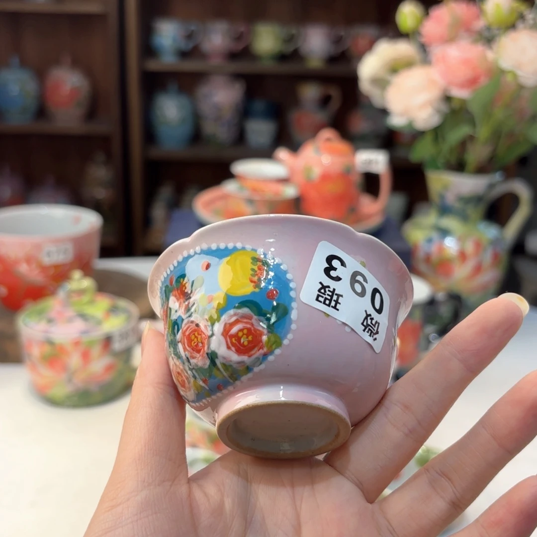 景德镇手绘高温釉下彩陶瓷茶具