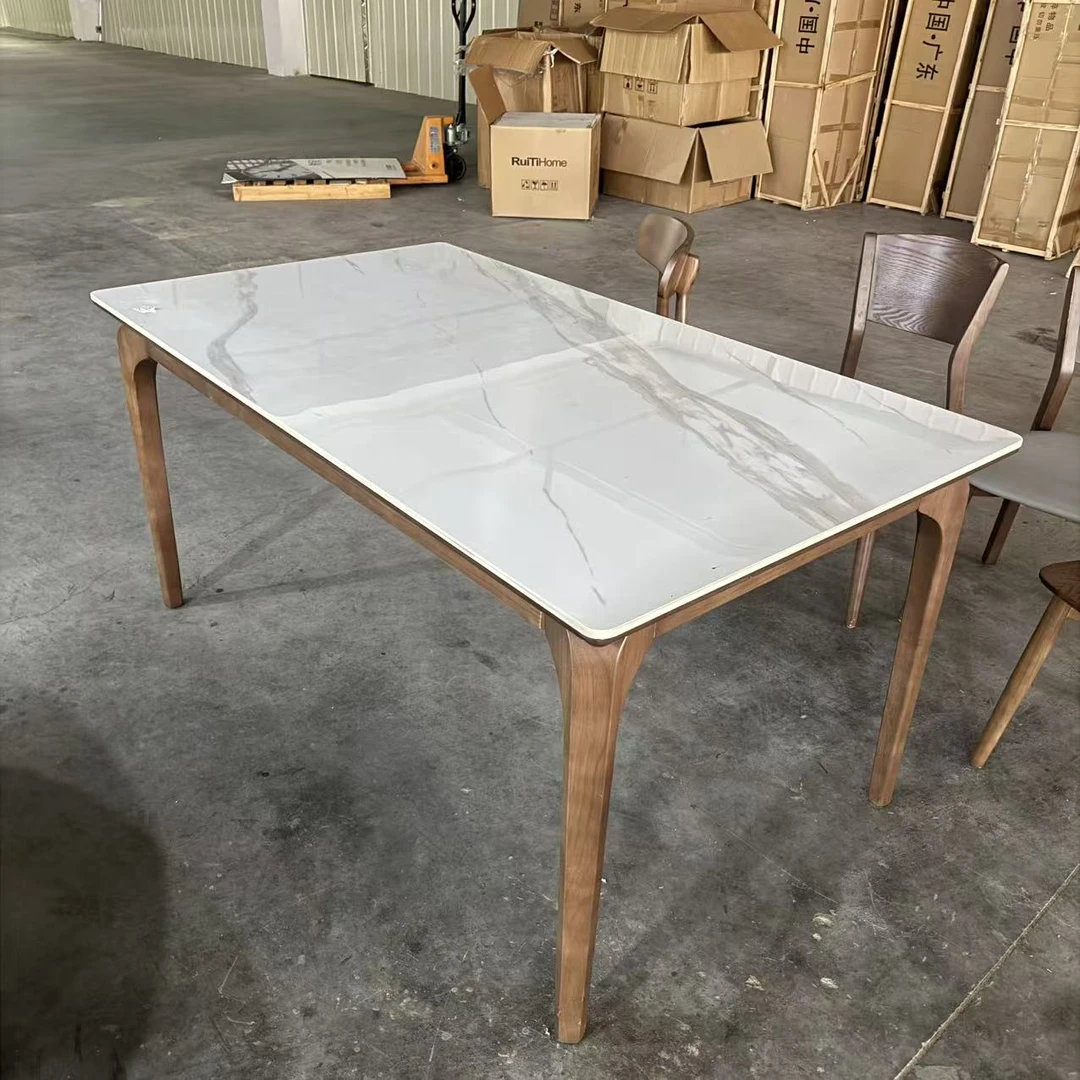 RG1139#岩板实木餐桌