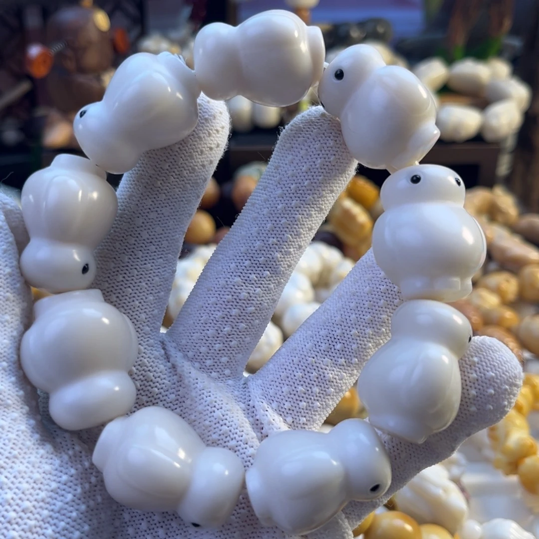 手串菩提根/象牙果-原色原果大白