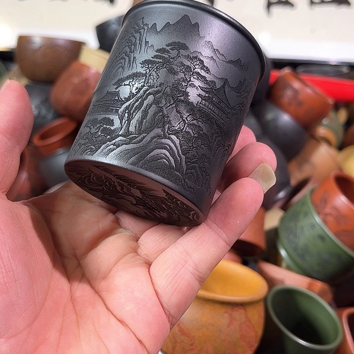 茶杯紫砂全手工紫砂主人杯