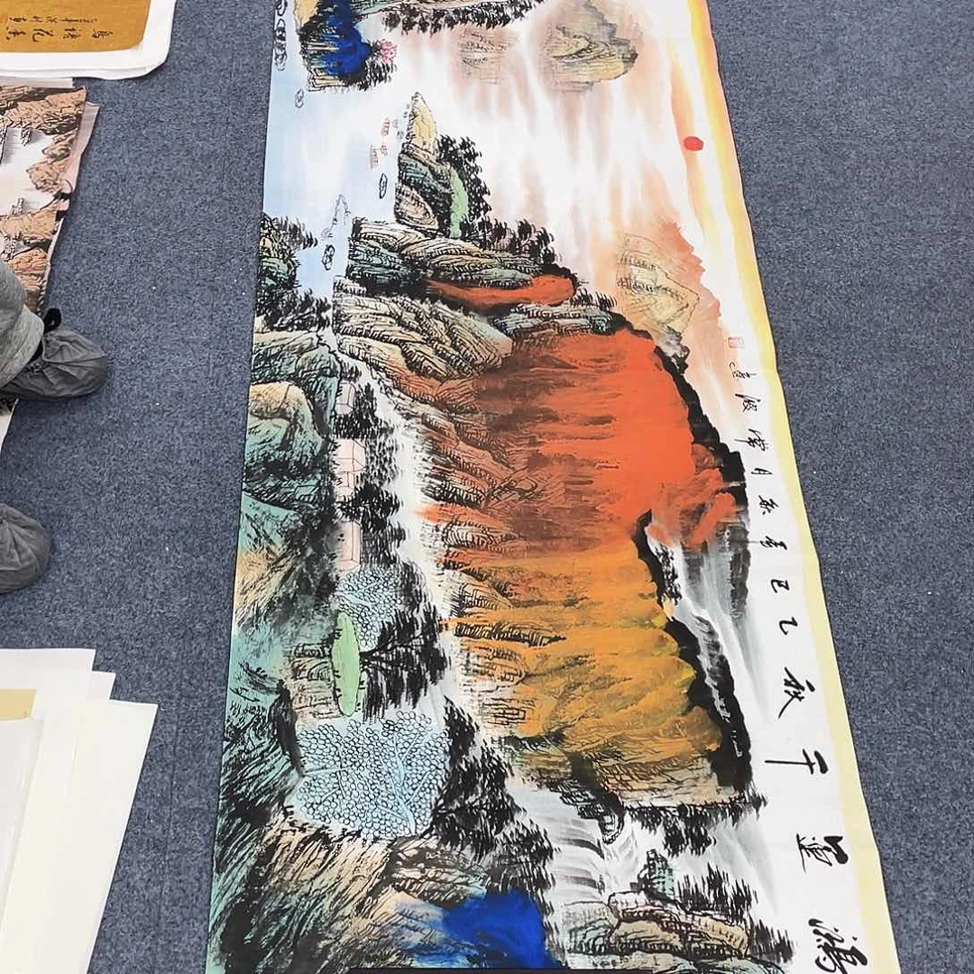 国画作品小姐姐放漏…