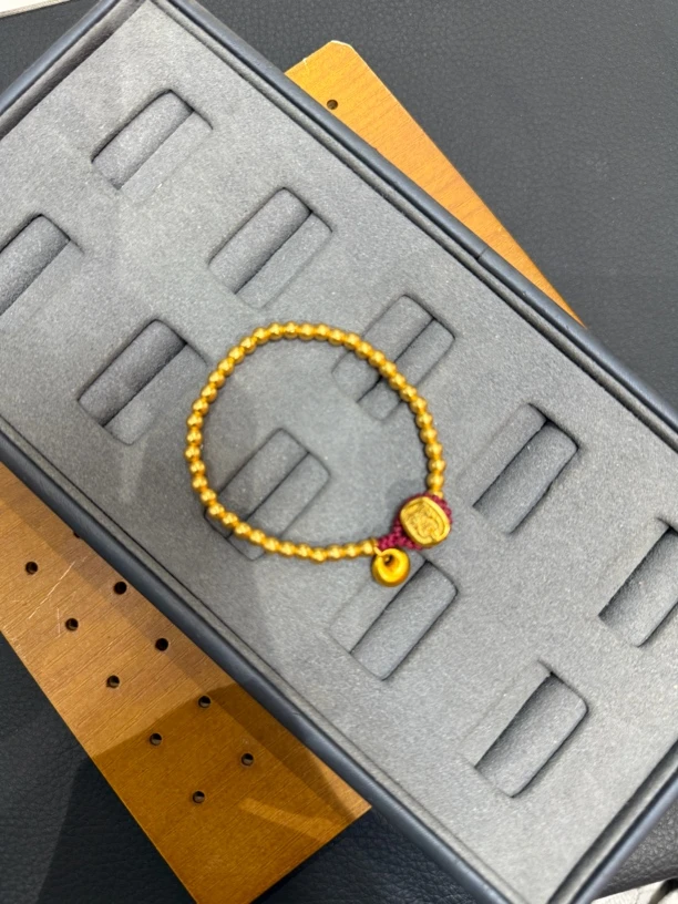 铜合金手链 高定磨砂无颗粒经典4mm珠珠手串