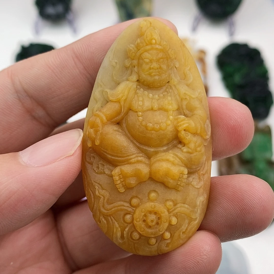 定制翡翠未镶嵌黄财神