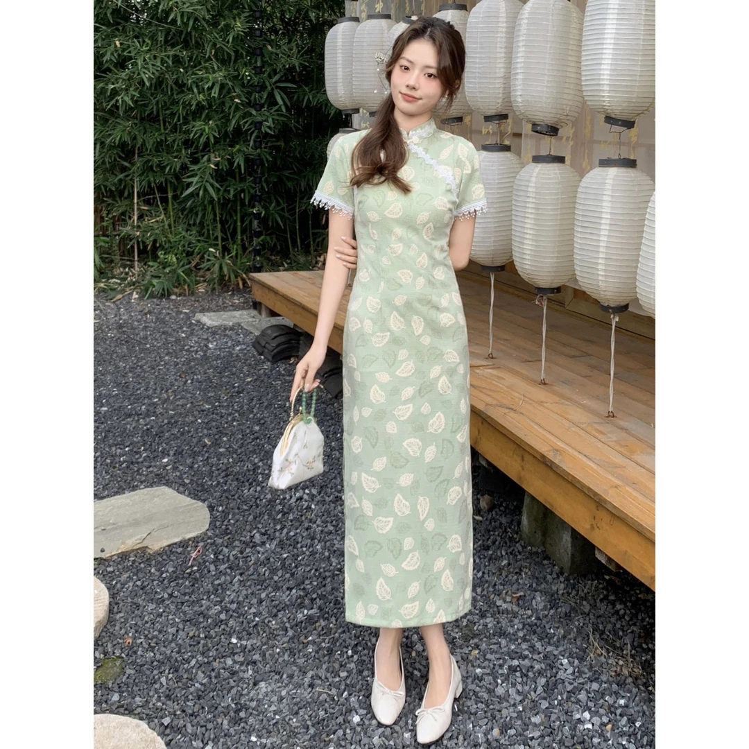 无印心匠B59970新款新中式国风少女春夏日常可穿旗袍连衣裙