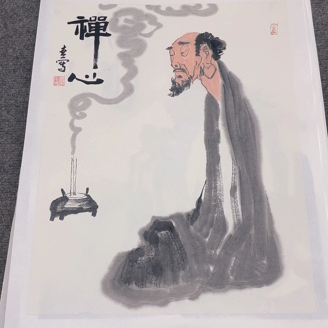 国画1.4平尺纯手绘国画作品