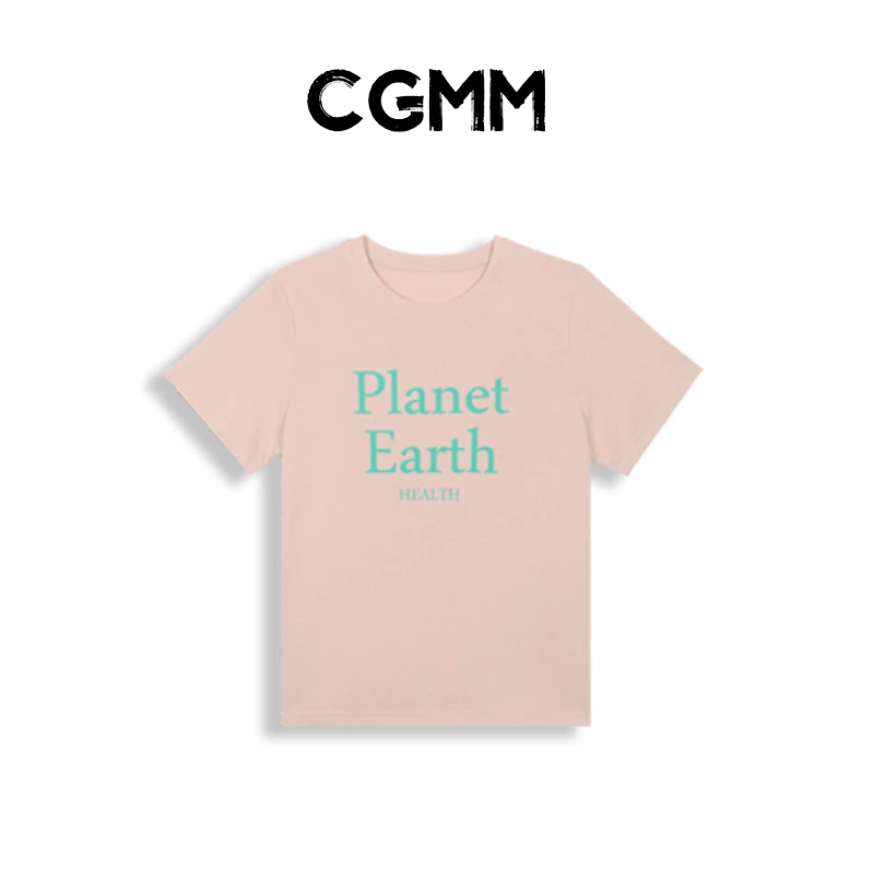 CGMM/橱柜密码新款休闲舒适百搭字母印花短袖EHOMB003