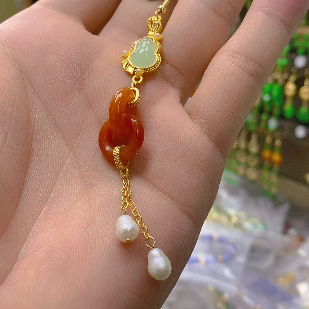 翡翠合金耳饰翡翠