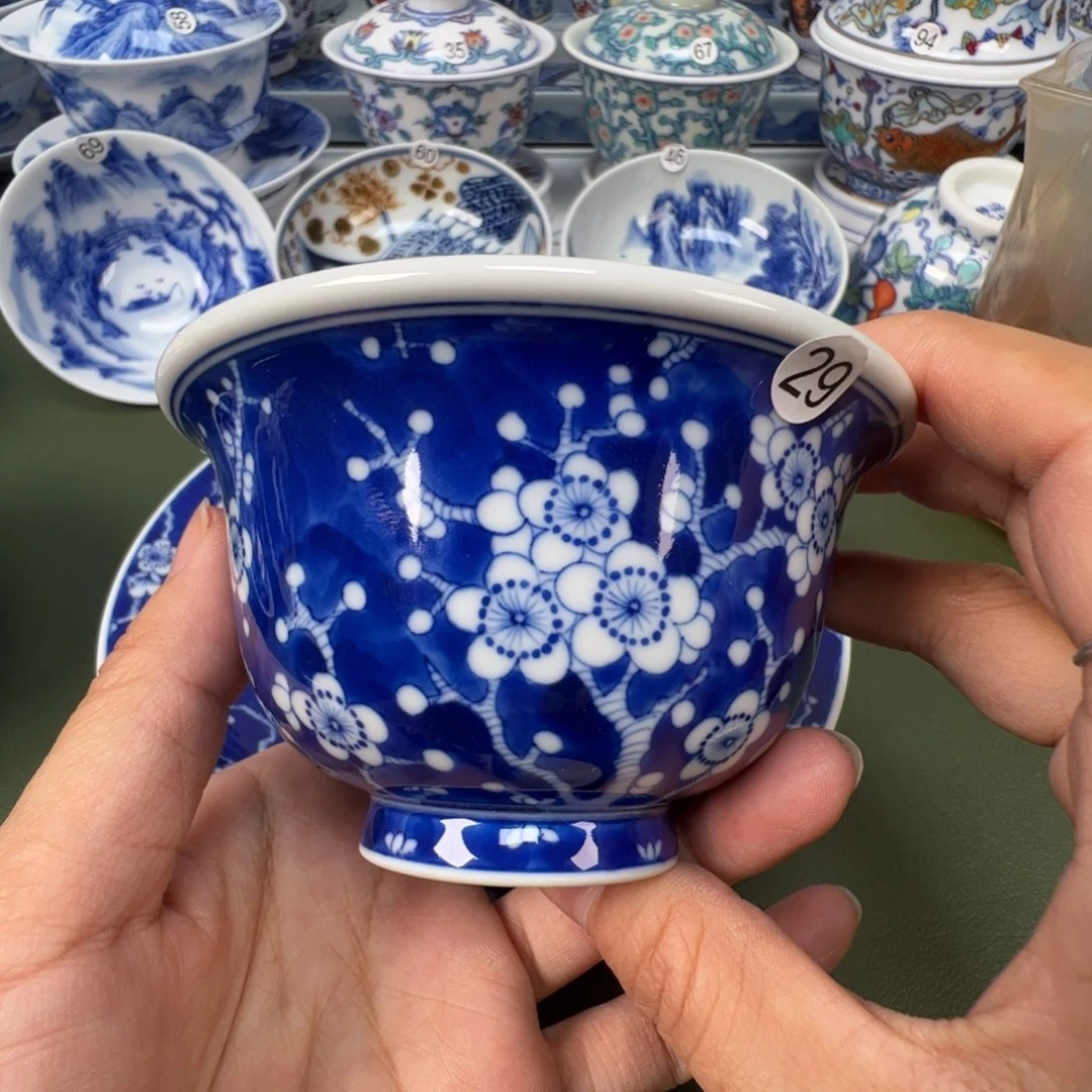 陶瓷景德镇纯手工纯手绘茶具木木29