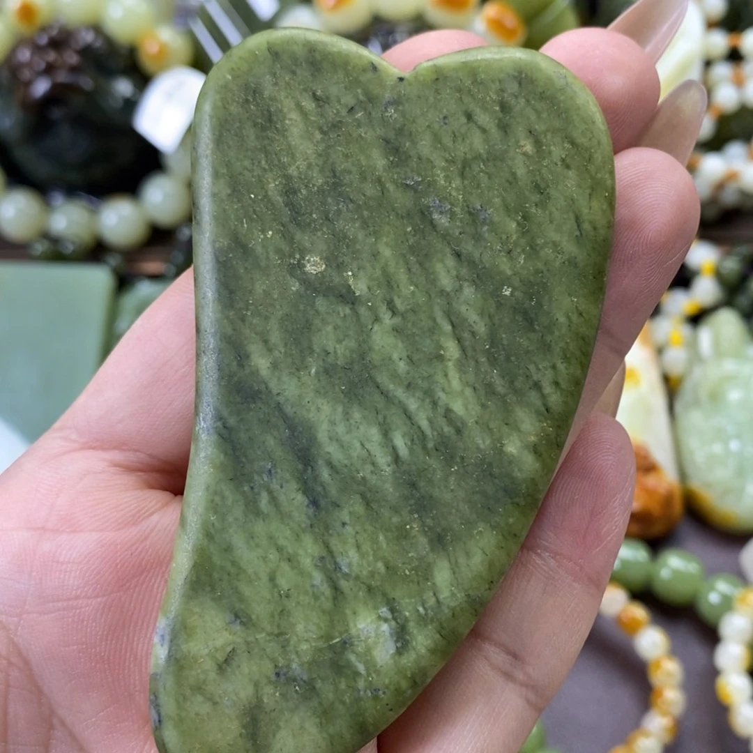 蛇纹石玉未镶嵌刮板板