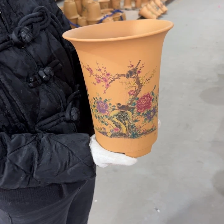 紫砂花盆 包邮包破损