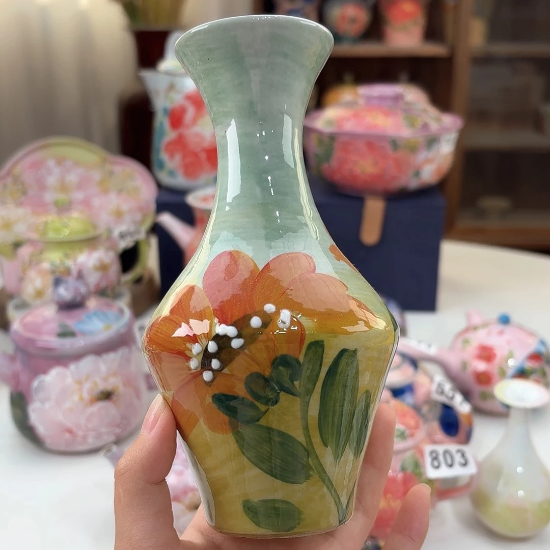 景德镇手绘高温釉下彩陶瓷茶具
