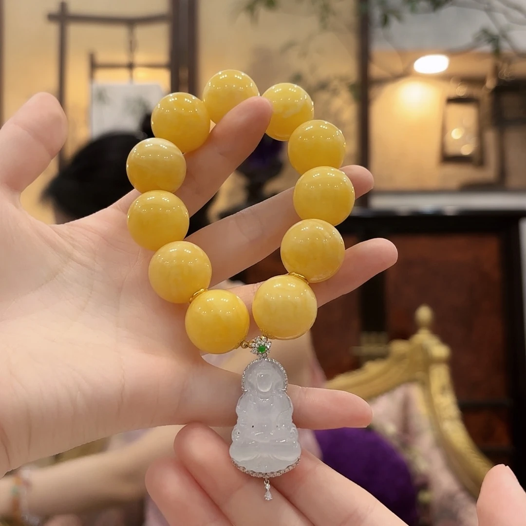手链蜜蜡未镶嵌手串
