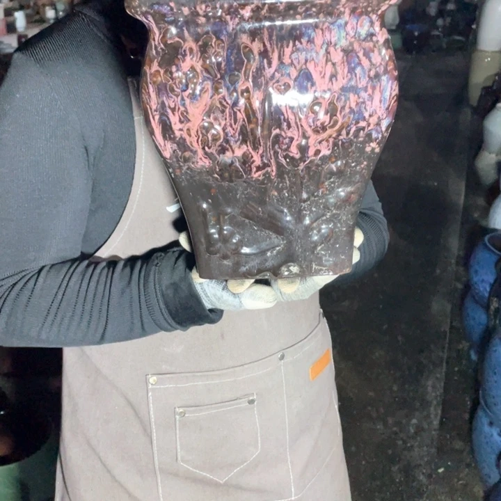 紫砂花盆口20高24正品正品