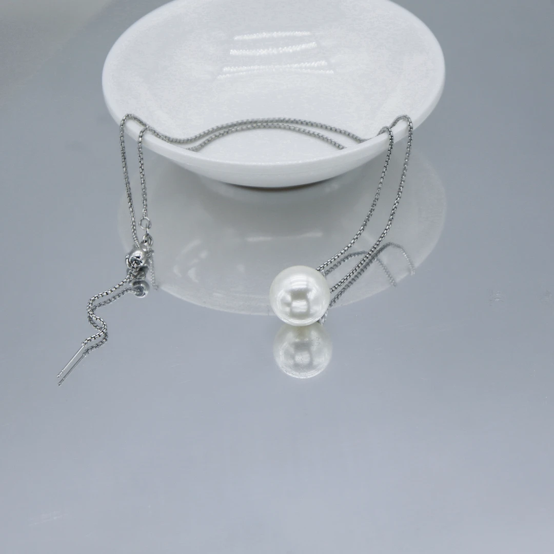 【小茶】12mm白色王妃款简约百搭经典吊坠 贝珠