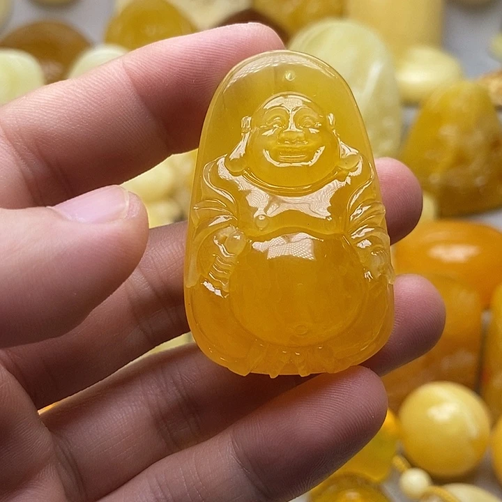 琥珀颈饰未镶嵌琥珀蜜蜡吊坠