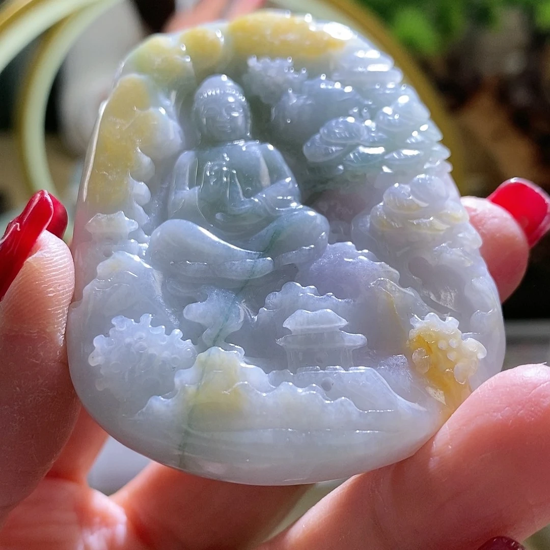 【闪购商品】翡翠颈饰未镶嵌观音