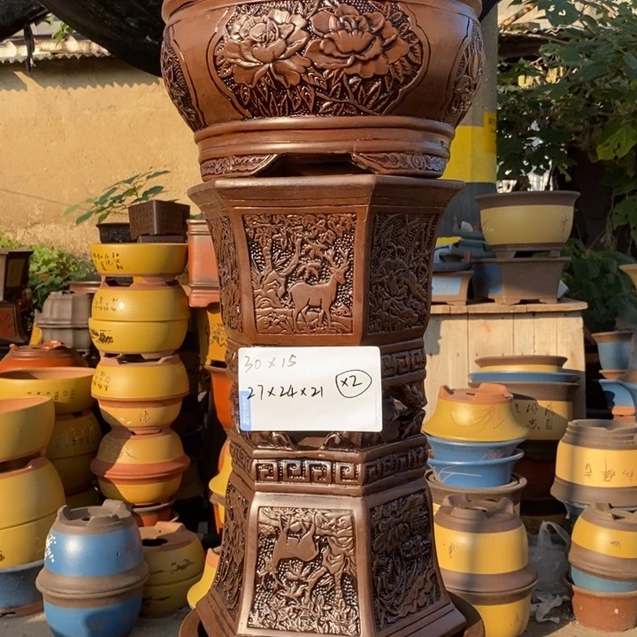 紫砂花盆紫砂特价包邮