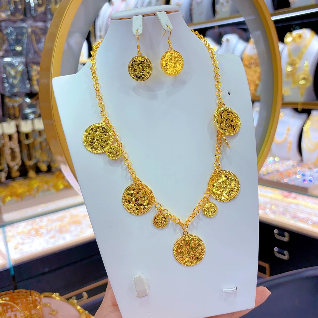 铜合金项链 时尚爆套装509-8-9百搭款简约欧美轻奢气质民族风甜美