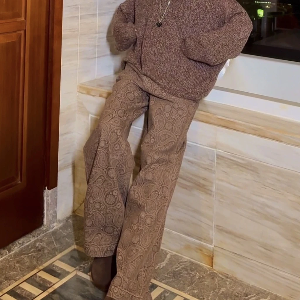 中古腰果花！色织提花新中式牛仔裤！GZ6473