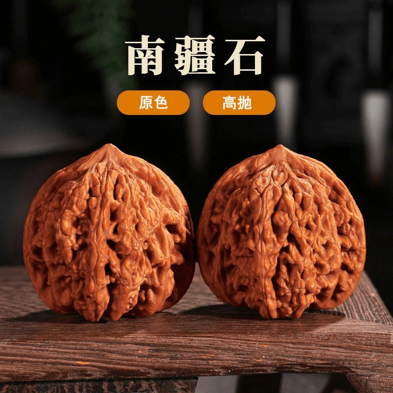 老树文玩核桃涿鹿核桃狮子头男盘玩手把件高桩南疆石狮子把玩核桃