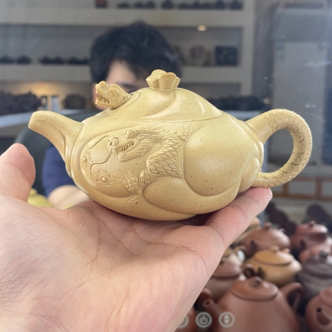 茶壶紫砂240cc绿泥茶壶