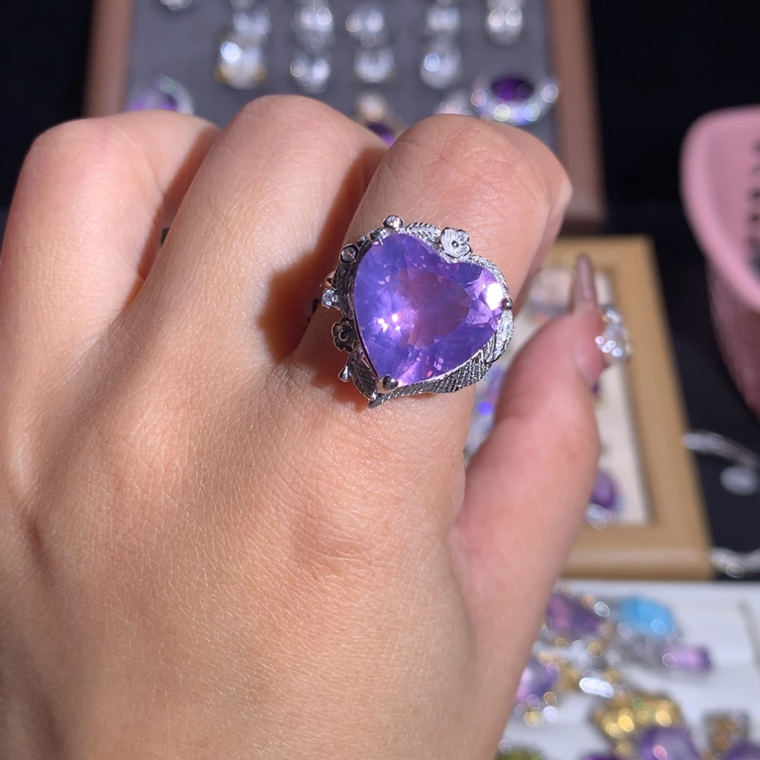 【闪购商品】水晶戒指银S925镶嵌Y****✊戒指