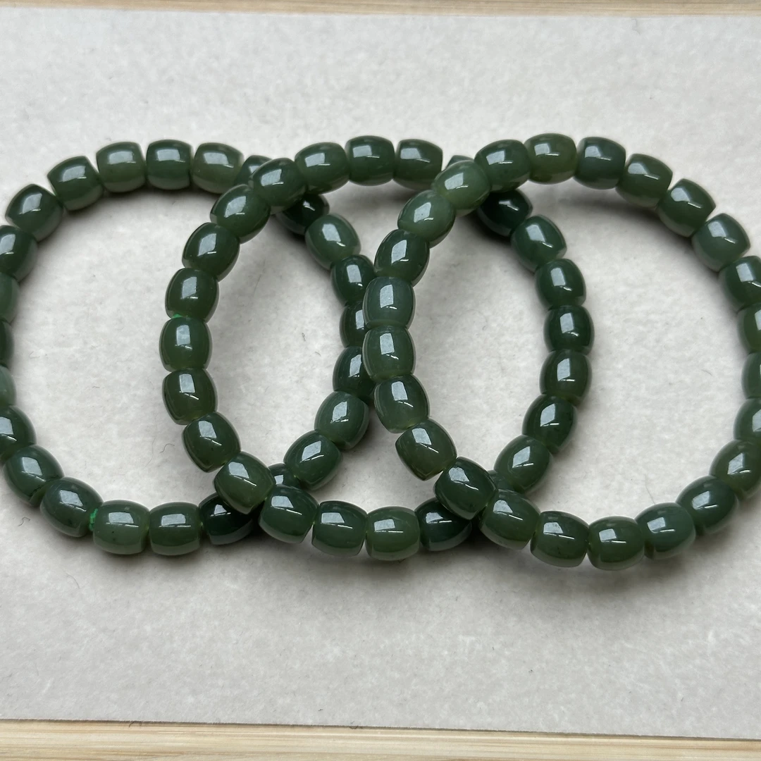 【E111】和田玉直切手串多样性发其一