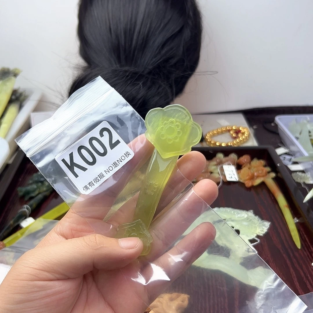 蛇纹石玉合金发饰惜****0
