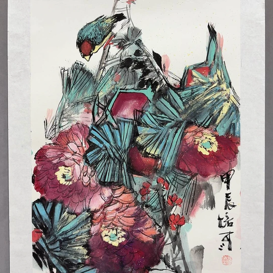 国画亲笔手绘放心去藏