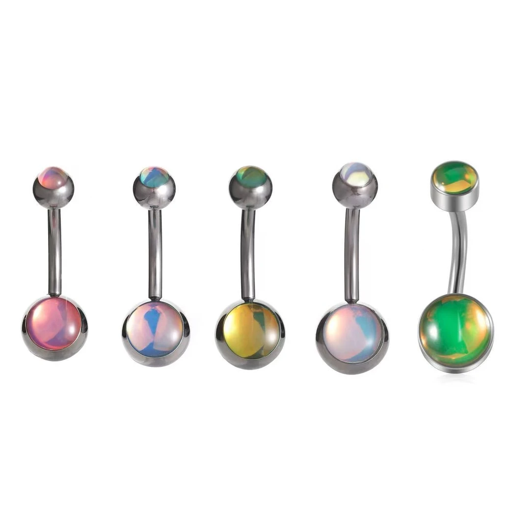 钛合金耳饰 F136钛合金肚脐钉耳钉爆闪显气质小众百搭ins网红