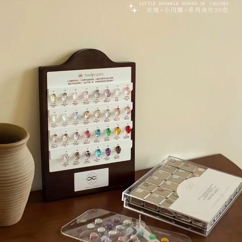 Andpretty安缇30色亮片甲油胶闪耀系列胶2025年流行色美甲店专用
