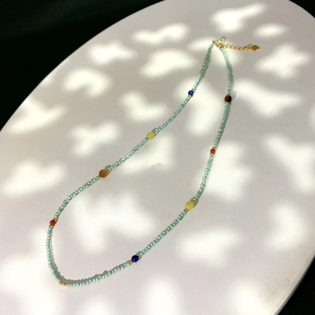 松松蜜蜡锁骨链 2688 多样式发一件 40cm