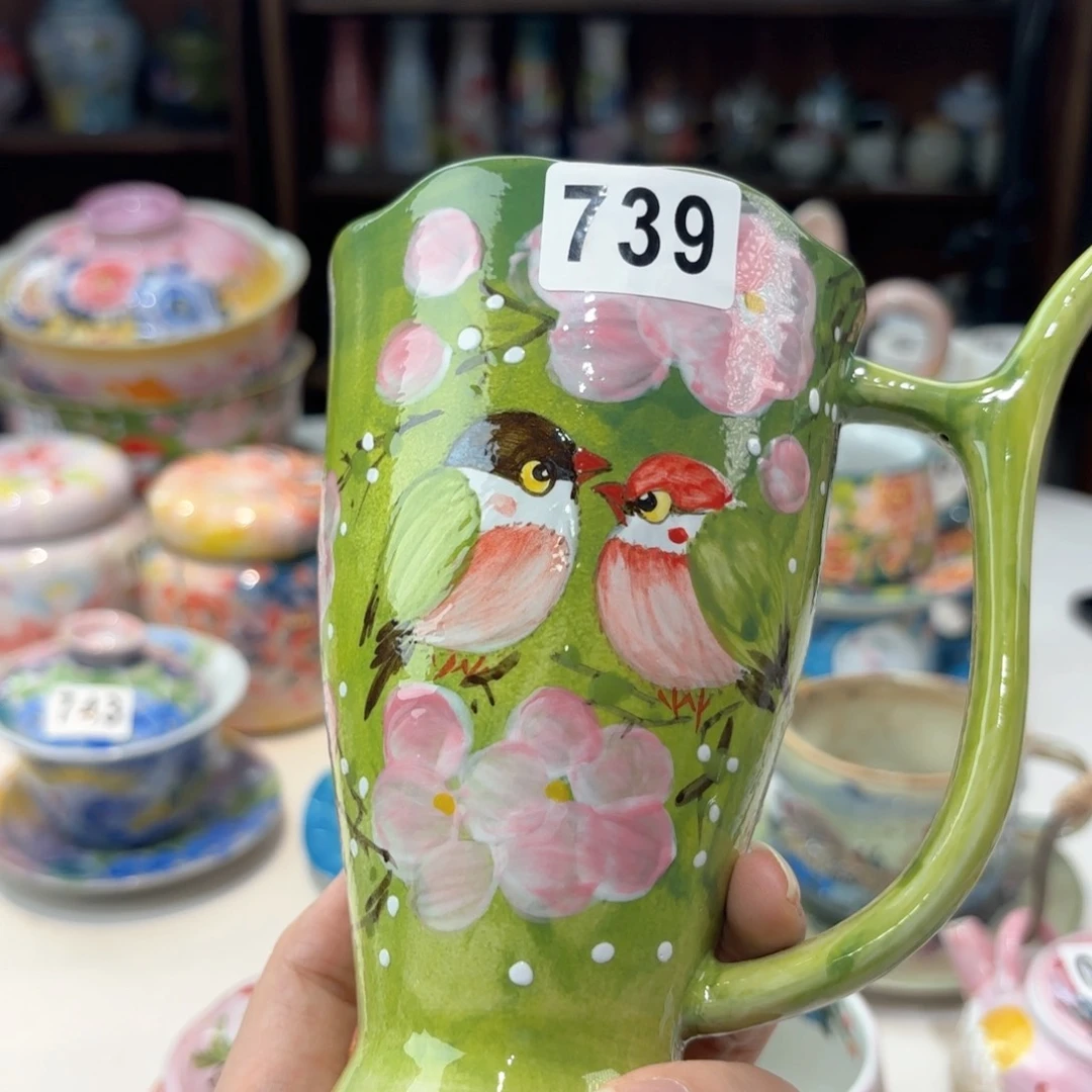 景德镇手绘高温釉下彩陶瓷茶具
