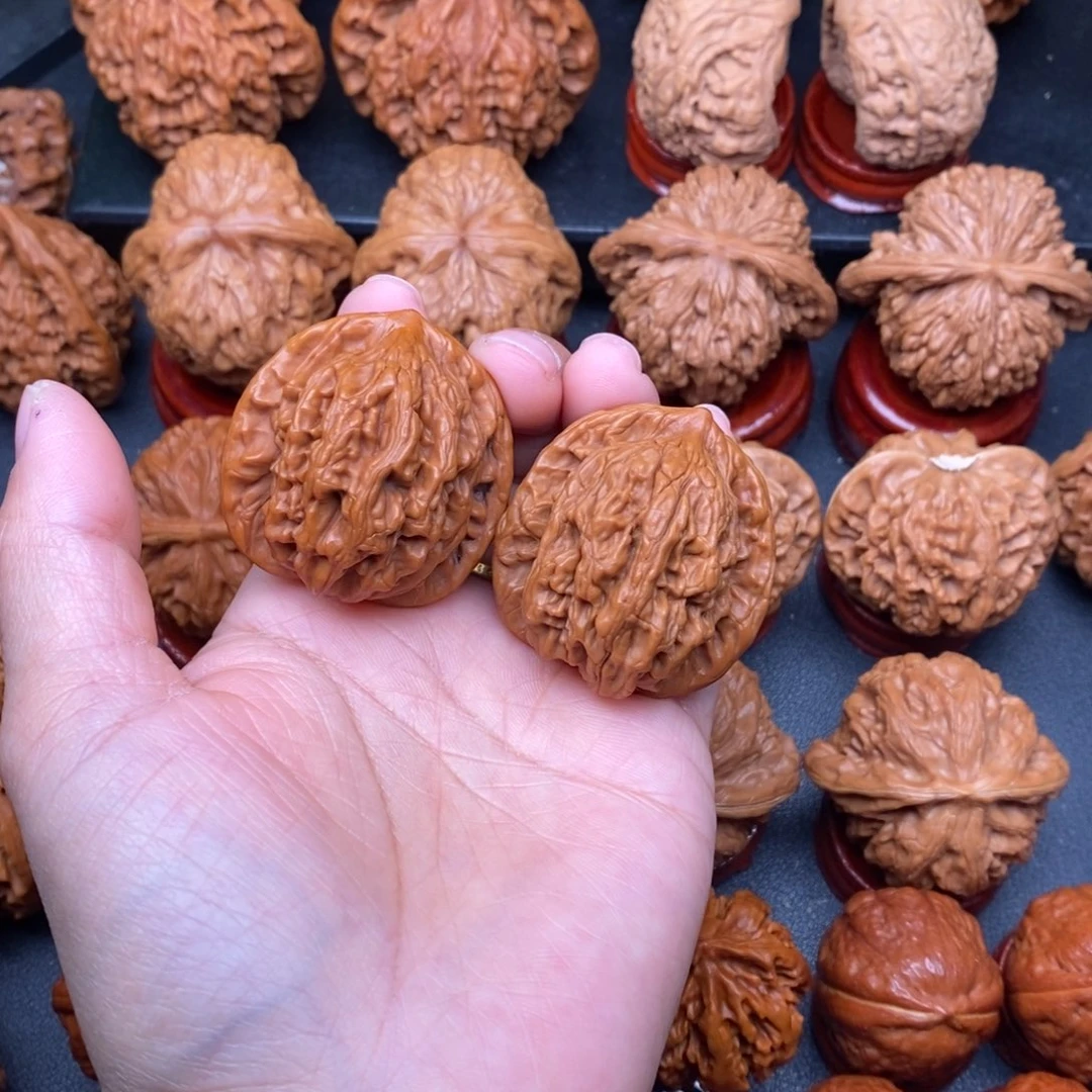 把件文玩核桃38虎头