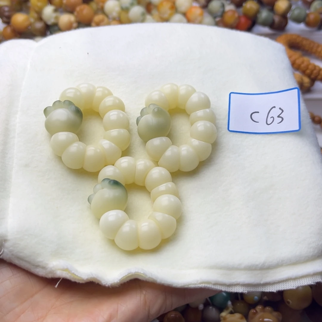 手串菩提根/象牙果蒜瓣手捻14mm一串通货