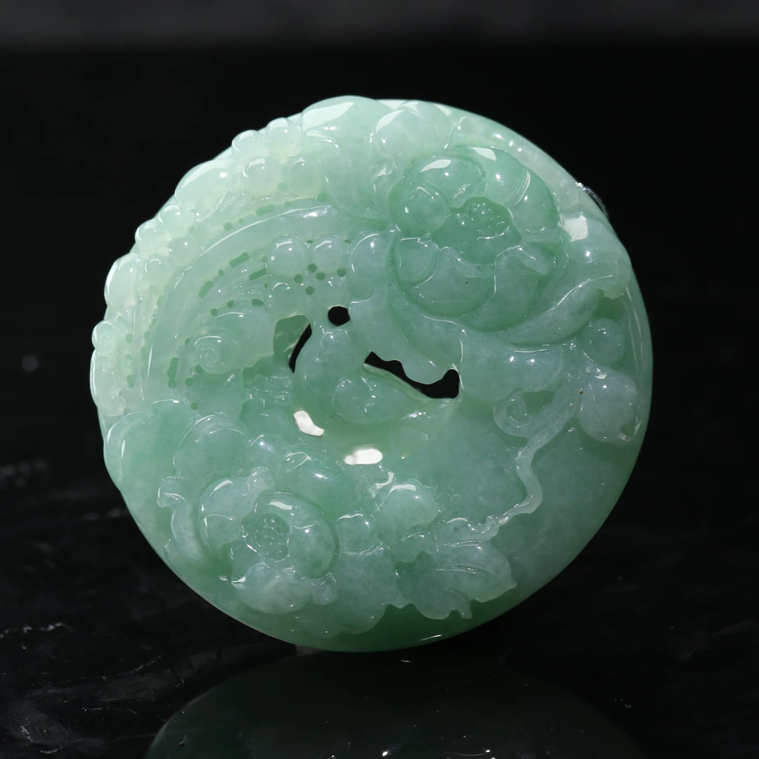 35天然缅甸翡翠A货喜上眉梢/900587/上海嘉禾拍卖