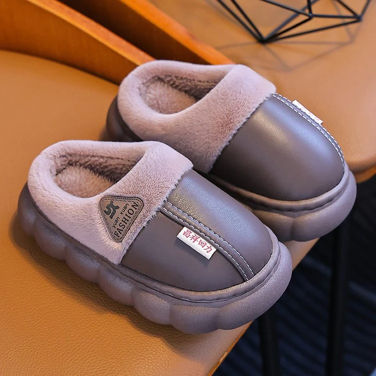 Abckids女士秋冬季防滑踩居家室内适用女童小孩小众潮流鞋子