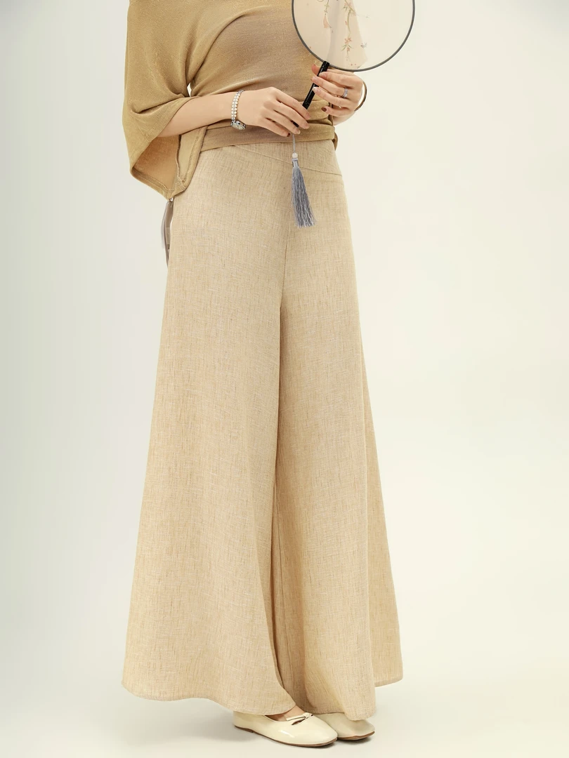 【芝士cheese】遛湾都想穿的裤子阔腿直筒显瘦高腰透气垂感凉凉裤