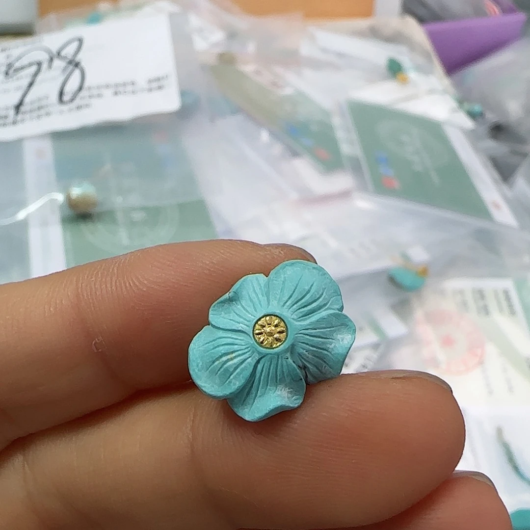 绿松石珠宝半成品未镶嵌