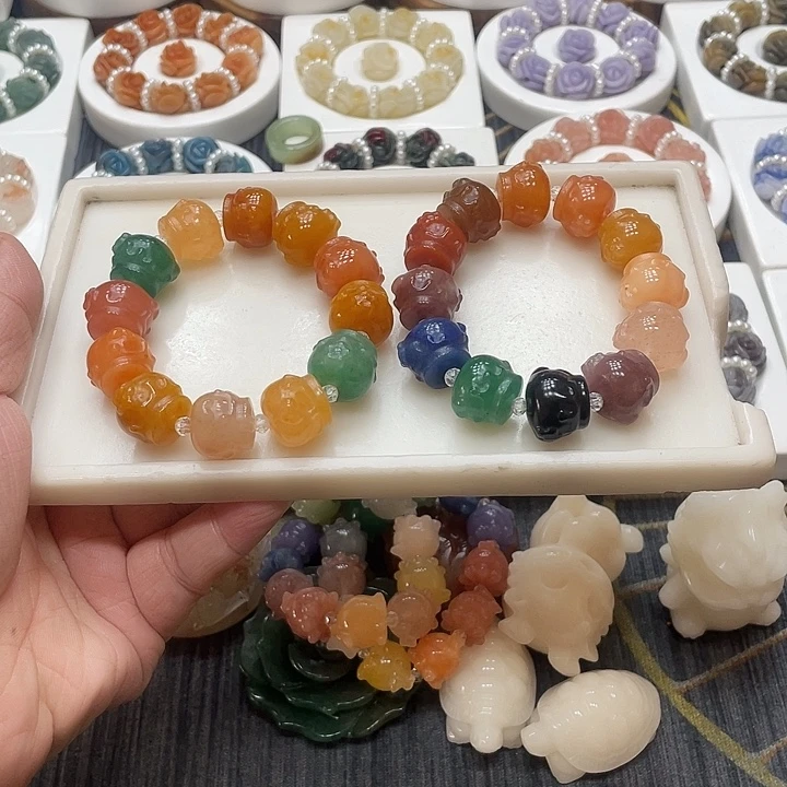 石英质玉（非洲翠）合金时尚简约精美大方