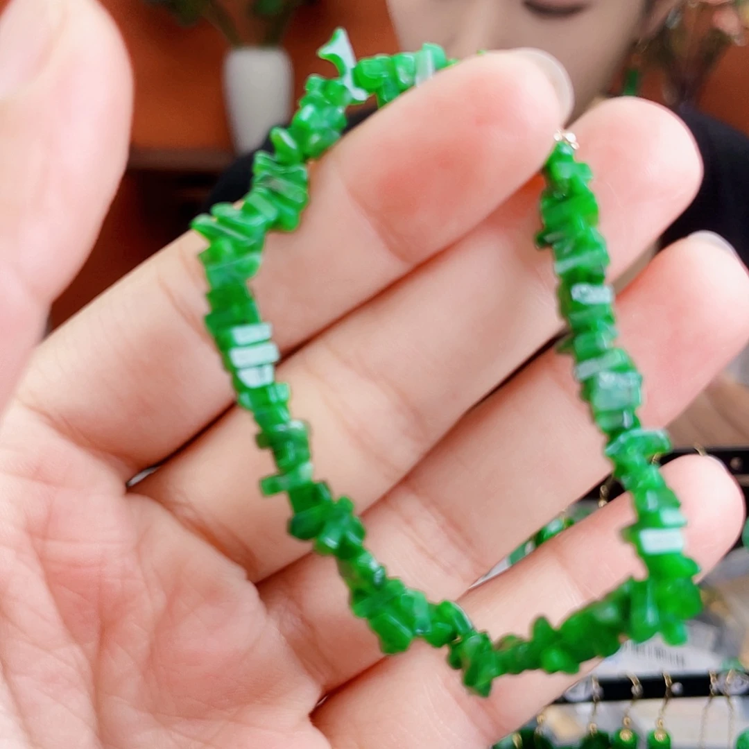 翡翠未镶嵌耳饰饰品