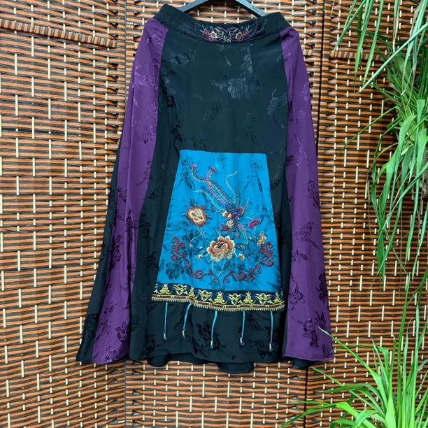 苗绣民族风刺绣半裙