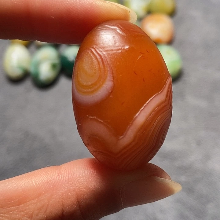 玛瑙/玉髓未镶嵌珠宝奇石花眼玛瑙