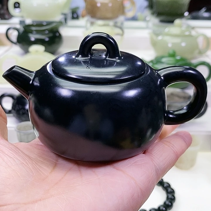 未镶嵌和田玉挂件茶壶170m l