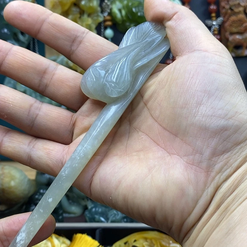 【闪购商品】未镶嵌蛇纹石玉发簪