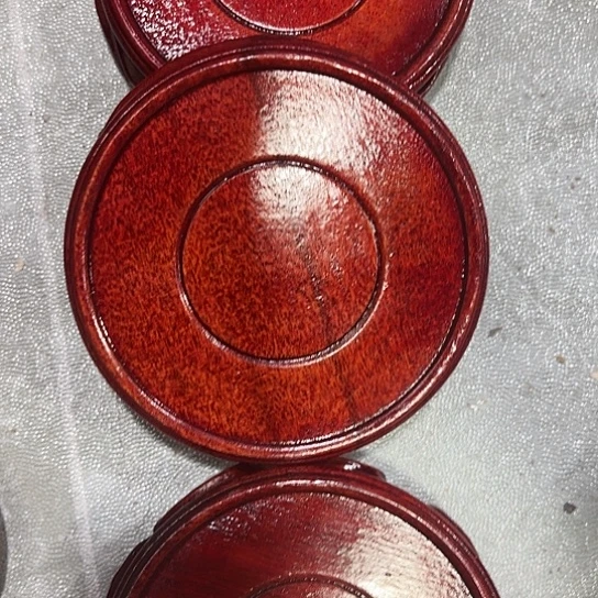 茗***邺香榧木红木底座工艺品3个