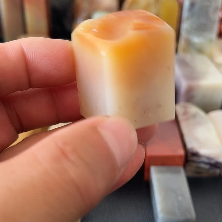印石昌化石老挝田黄印章