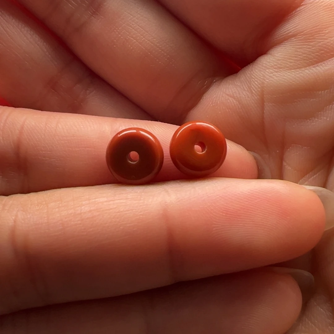 南红玛瑙隔片8.7合金依**古