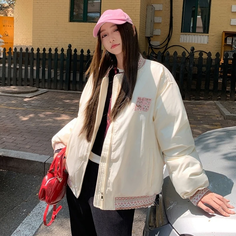 【现货➕运险】2026年冬季新款民族风提花拼接加棉加厚棉服情侣外套